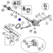 Hřídel nápravy,vnitřní 68019326AA Jeep Liberty KK